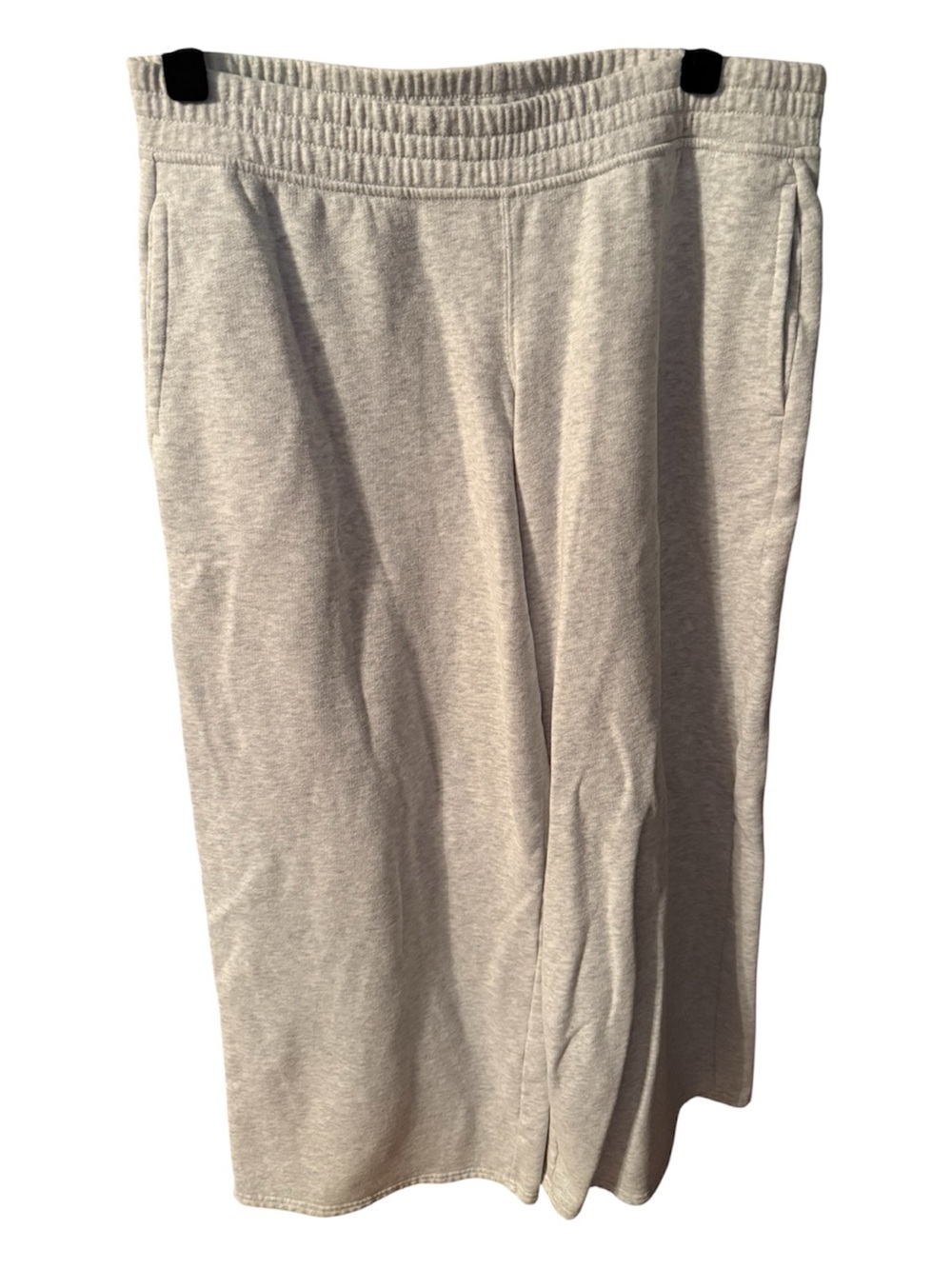 Hollister Light Gray Wide-Leg Sweatpants